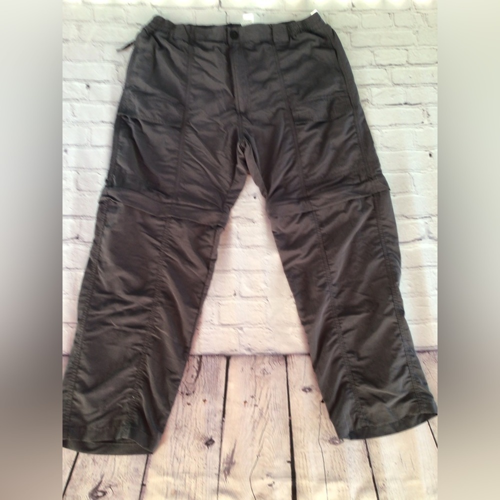 World wide sportsman hiking camping fishing gray zip away outdoors pants size 30